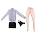 Jili Online 1/6 Striped Shirt Miniskirt Clothes Fit for Hot Toys Phicen Kumik Accessory