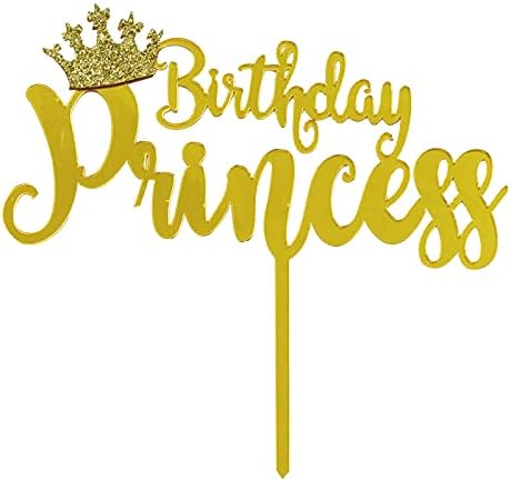 Happy Birthday Princess Cake Topper Party Decoration Supplies Birthday ...