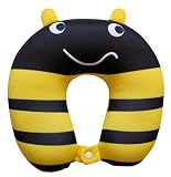 Nido Nest Kids Travel Neck Car Pillow - for Child Toddler Airplane Cars, Bumblebee