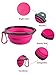 Popetz Collapsible Pet Bowl, Portable Dog Travel Bowls for Small and Medium Dogs and Cats,13 oz (Small, Pink)