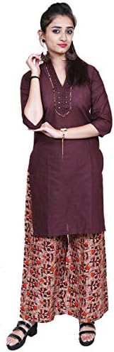 Mitsy Ritz Chocolate Traditional Kurti and Palazzo