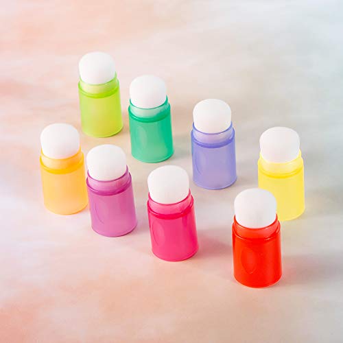 Yoseng Mischpinsel Set – 8 Stück, Farbkodierte Griffe, Für Kartenherstellung Und Stempeln