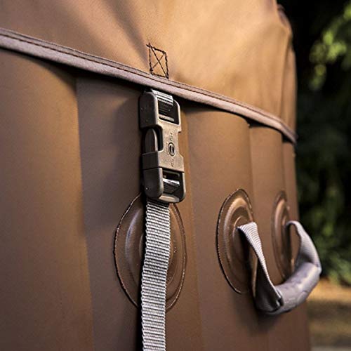 EASE.ZONE SPA Whirlpool aufblasbar, beheizt, 4 – 6 Personen, Braun – Bild 5