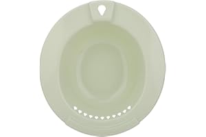 Toilet Hip Bath Tub Washing Basin Sturdy PP Material for Pregnant Women Hemorrhoids Patients Elderly Blue Green 38.5x27.5x12c