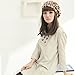 szzoqdz Women French Style Vintage Leopard Print Wool Soft Winter Warm Beret Beanie Hat (Khaki)