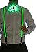 Neon Nightlife Men's Light Up LED Suspenders, One Size, Green