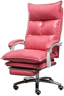 Office Desk Chairs Adjustable 67 78cm Ergonomics Swivel Task Chair Unique Executive Office Chair Soft Bonded Faux Leather Upholstery Thick Color Red Buy Online At Best Price In Uae Amazon Ae