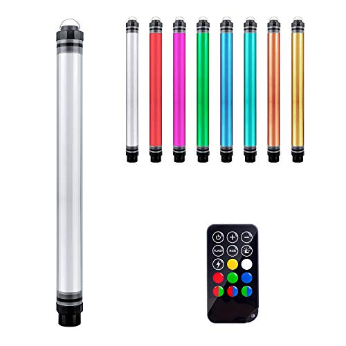 YOUKOYI-P7-RGB-Handheld-Photography-Light-Portable-LED-Video-Light-Wand-with-Remote-Control-12-Lighting-Mode-Stepless-Dimming-8-Colors-Temperatures-IP68-Waterproof-10400mA-Rechargeable-Battery