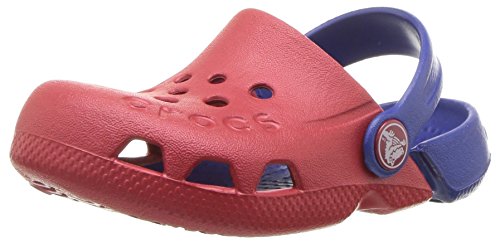 crocs Unisex-Kids Electro Clog, Pepper/Cerulean Blue, 3 M US Little Kid