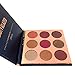 Beauty Glazed Eyeshadow Palette 9 Colors Burgundy Powder Make Up Waterproof Eye Shadow Palette Cosmetics