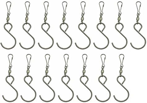 DuBnt Swivel Hooks Clips for Hanging Wind Spinners Wind Chimes (15)