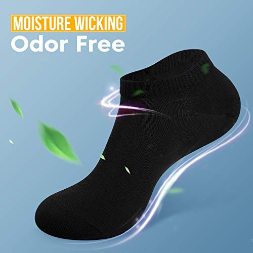 Benirap 10 Paar Sneaker Socken Herren & Damen Baumwollsocken Atmungsaktive Sportsocken Unisex Bequem Outdoor Söckchen Laufsocken Schwarz Weiß Grau Trekkingsocken