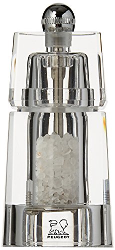 Peugeot Chaumont Acrylic Salt Mill, 11cm/4-1/2-Inch