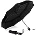Repel Windproof Double Vented Travel Umbrella with Teflon Coating (Black) primary