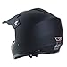 IV2 Youth/Kid Size Matte Black High Performance Motocross, ATV, Dirt Bike Helmet [DOT] - Large