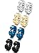 Jstyle Stainless Steel Mens Womens Clip On Earrings Hoop Huggie Non-Piercing Hypoallergenic 4 Pairs a Set