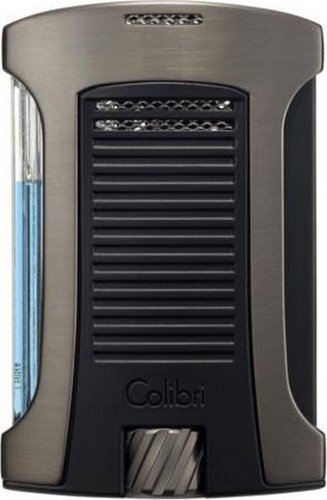 Colibri "Daytona" Single Jet Flame Lighter / Gunmetal & Black