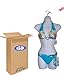 Female Dress White Plastic Mannequin Body Form. Great for Displaying Small & Medium Sizes.