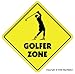 GOLFER ZONE - Sign - new xing golf clubs balls bag gift  ~ NoveltySignsOnline 