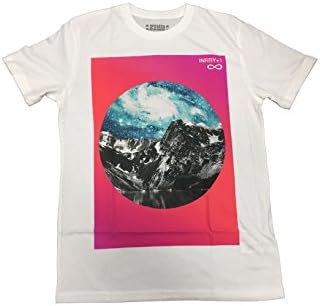 Men's Infinity+1 Outer Space Globe Mountain Design T Shirt