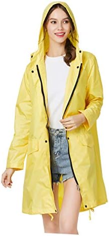yellow raincoat with hood