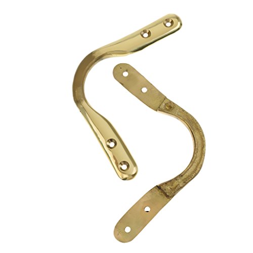 MagiDeal 6 Pieces Solid Brass Pool Snooker Billiard Table Pocket Brackets