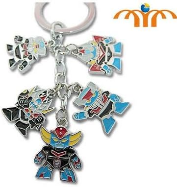 Mazinger Z Anime 5 in 1 Metal Charm Keychain