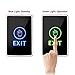 DC 12V NC NO Rectangular, ZOTER Touch Sensor Door Exit Release Button Switch LED Light