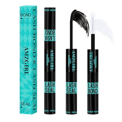 Lash Bond and Seal Waterproof,Eyelash Extension Glues for Lash Clusters,Lashes Glue Long Lasting Eyelashes Glue and Lock for DIY Lash Extensions Super Strong Hold 72 Hours at Home