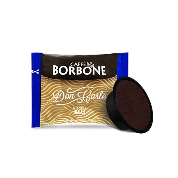 Caffè Borbone Kaffee Kapseln Don Carlo, Blaue Mischung - 100 stück - Kompatibel mit Kaffeemaschinen der Marke Lavazza…
