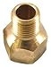 Forney 75447 Brass Fitting, Reducer Adapter, 3/8-Inch Female NPT to 1/4-Inch Male NPT