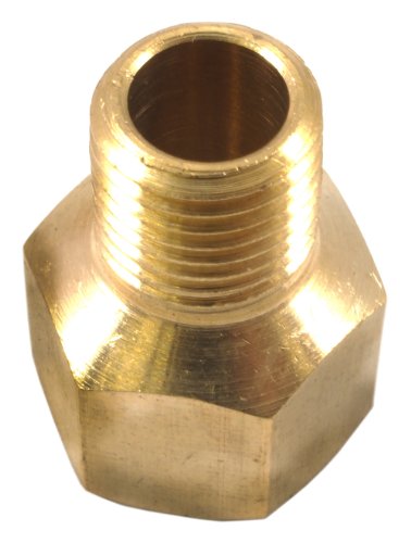 Forney 75447 Brass Fitting, Reducer Adapter, 3/8-Inch Female NPT to 1/4-Inch Male NPT