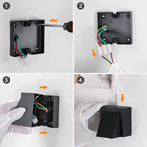 Tealight 2 Pieces Outdoor Wall Lights 5 W, 3000 K, IP65 Waterproof | Warm Light LED Wall Lamp, Square Aluminium Outdoor Sconce for Garden, Porch, Garage, Patio, Bedroom, Living Room
