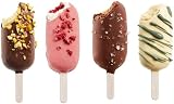 Lékué Classic Creamy Ice Cream Moulds 4 Units Brown view 4