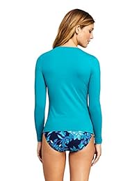 Lands 'End Rash Guard para damaes Camisetas de natación de manga larga para dama Rash Guard