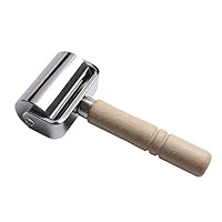 Co-link Platen Tools Leather Press Edge Roller Leather Edge Creaser and Smoother Leather Glue Laminating Roller Iron Roll (60mm)