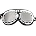 WWII RAF German Military Army Aviator Chrome Sun UV Wind Eye Protect Goggle For Motorcycle ATV Bike Bicycle Helmet