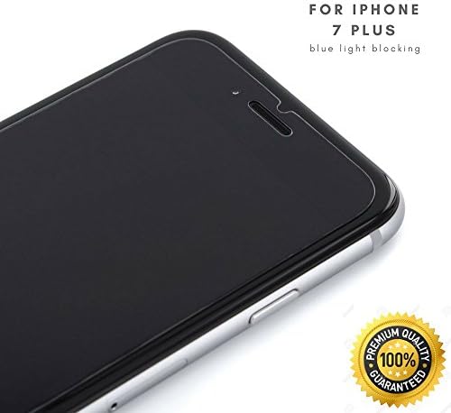 TEDDITH iPhone Blue Light Filter Screen Protector Tempered Glass Anti Blue Light for Apple iPhone 7 Plus (5.5")