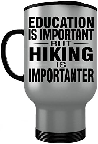 HIKING Stainless Steel Travel Mug - Good for Gifts - Unique Coffee Cup