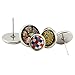 BronaGrand 40pcs Stainless Steel Stud Earring Cabochon Setting Post Cup Fit for 12mm,10mm,8mm,6mm(4 Sizes)