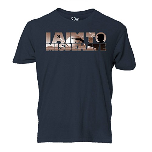 Firefly Serenity I Aim To MIsbehave T-shirt (Small,Black)