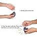 Lermende 120 dB Personal Alarm Keychain Emergency Safety Self Defense Keyring Batteries Included Black, 6pcs/Pack