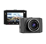 YI Dash Cam, Ultra 2.7K 140 Degree Wide Angle Dashboard Camera Recorder, Car DVR Vehicle Voice Control Dash Camera with 3-Axis G-Sensor, WDR, Loop and Emergency Recording, Memory SD Card Included