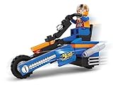 Ausini City Motorcycle Blitz with Action Figures Building Bricks 72pc Educational Blocks Set – Great Gift for Children