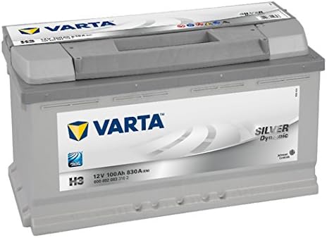 Varta Silver Dynamic H3 Car Battery 6004020833162, 12V 100 mAh 830A (EN ...
