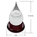 Lily's Home Fitzroy’s Desktop Teardrop Storm Glass Weather Predictor, Predicts Weather Changes and Patterns 1-2 Days in Advance, Includes Cherry Finished Wood Base (5 1/4