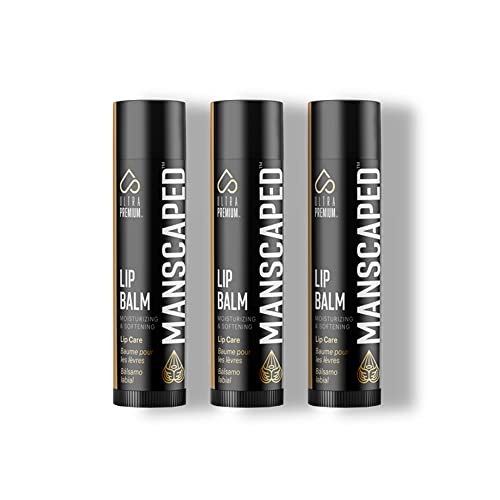 MANSCAPED® Moisturizing and Soothing Lip Balm, Infused with Vitamin E, Peppermint Oil, and