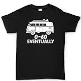 VW T1 0-60 mph Eventually Funny Bus V Dub Surf Classic T-shirt