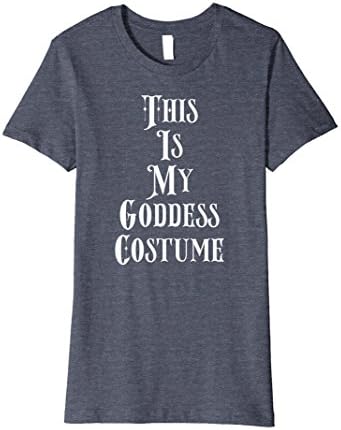 Womens This Is My Goddess Costume Shirt - Funny Halloween Costume XL Heather Blue