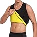 Cimkiz Hot Sweat Vest Neoprene Sauna Vest for Men Weight Loss Tummy Fat Burner Slimming Shapewear Hot Thermo Body Shaper Sweat Tank Top Black No Zip …